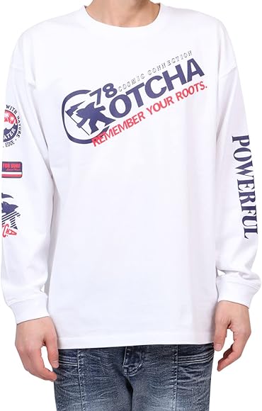 Amazon | [ガッチャ] JAPAN加工 90s サーフ ロンT 231G1113 ブラック M